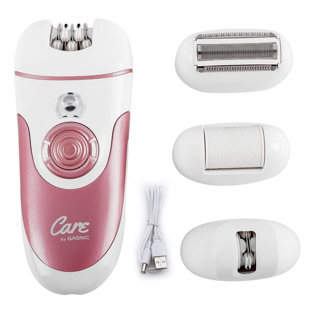 Depiladora eléctrica 3 en 1 Gadnic para mujer pierna cara inalámbrica recargable USB