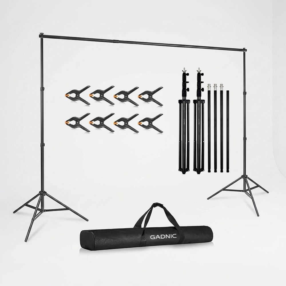 Soporte Porta Fondo Gadnic Profesional Telescopico Aluminio 3 Metros Con Bolso